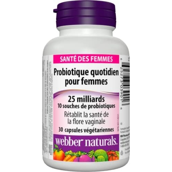 Webber Naturals Probiotic Women’s Daily, 25 Billion Active Cells, 10 Probiotic - Image 2