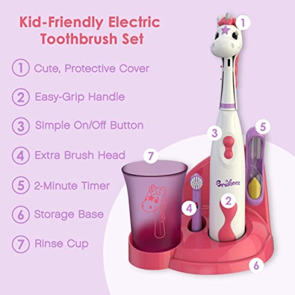Brusheez® Kids’ Electric Toothbrush Set - Safe & Effective - Image 3