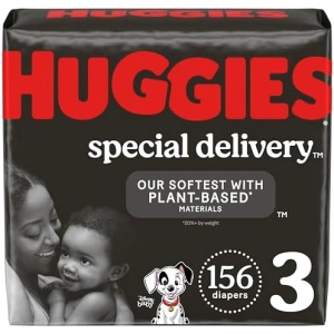 Huggies Special Delivery Hypoallergenic Baby Diapers Size 3 (16-28 lbs), 156 Ct,