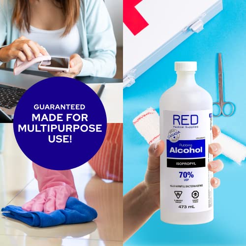 2 Bottles Isopropyl Alcohol 70 Percent Sterilization Solution 473mL (IPA) - Image 3