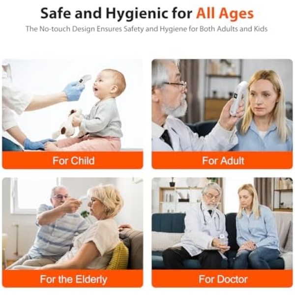 iHealth Digital Thermometer for Adults and Kids - Infrared Forehead Thermometer - Image 5