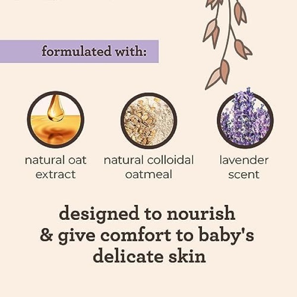 Aveeno Baby Calming Comfort Bath & Lotion Set, Nighttime Baby Skin Care Products - Image 7