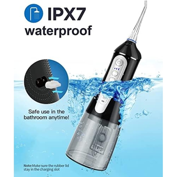 Water Dental Flosser Cordless for Teeth Cleaning: Dental Oral Irrigator 4 Modes - Image 5