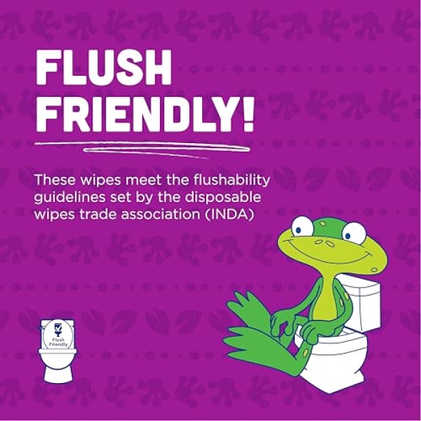 Flushable Wipes for Baby and Kids by Kandoo, Sensitve and Unscented Formula, - Image 4
