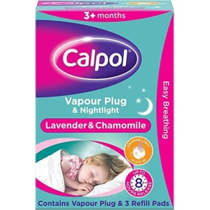 Calpol Vapour Plug Nightlight Lavender Chamomile 3+ Months (Orange Light)