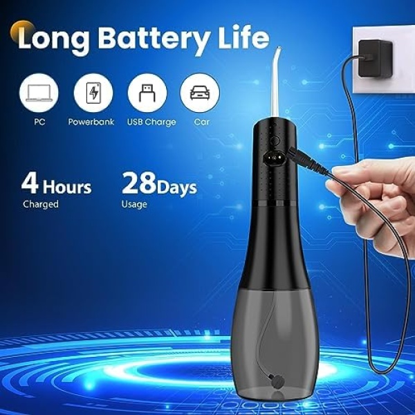 Water Flosser for Teeth: Cordless Water Dental Picks for Teeth Cleaning 400ML - Image 6