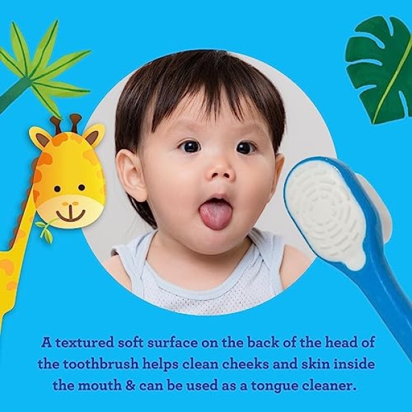 GuruNanda Butter on Gums Toddler Toothbrush (2 Pack) - Multi-Color Kids - Image 8