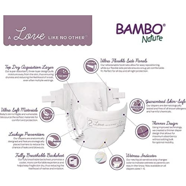 Bambo Nature Premium Baby Diapers (SIZES 0 TO 6 AVAILABLE), Size 5, 25 Count - Image 6