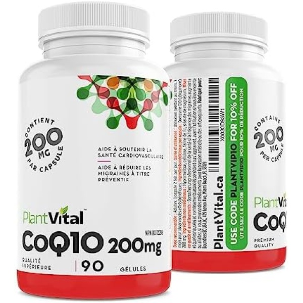 PlantVital's Coenzyme Q10 200mg - CoQ10 Supplement - Support Cardiovascular - Image 7