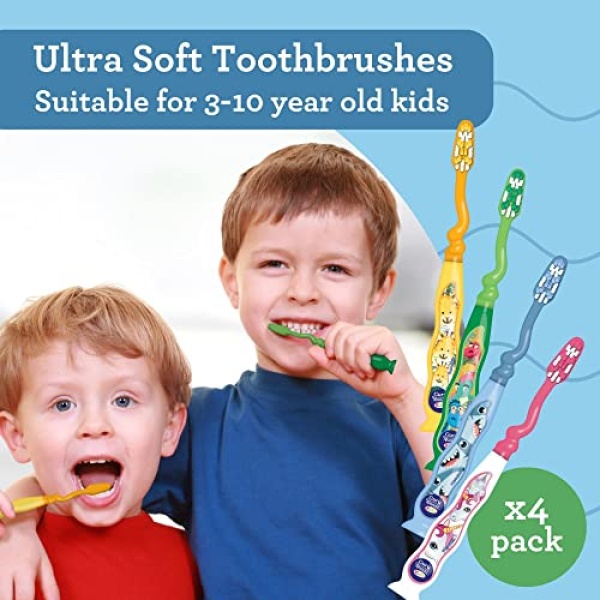 GuruNanda Kids Toothbrush with Suction Cup & Fun Animal Designs - Image 3
