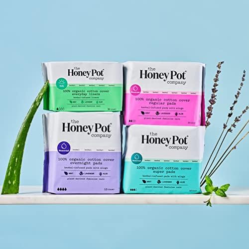The Honey Pot Company - Super Absorbency Pads with Wings - Organic Pads - Image 4