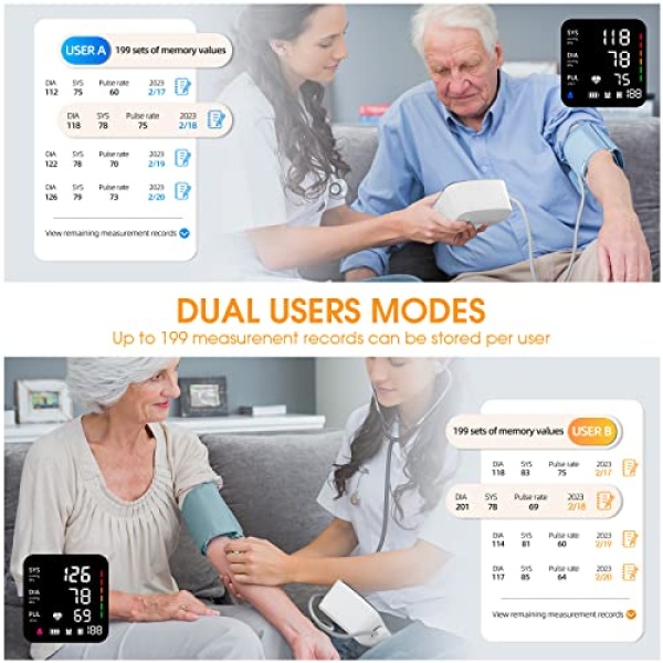 Blood Pressure Machine, Automatic Upper Arm Blood Pressure Monitor - Image 5