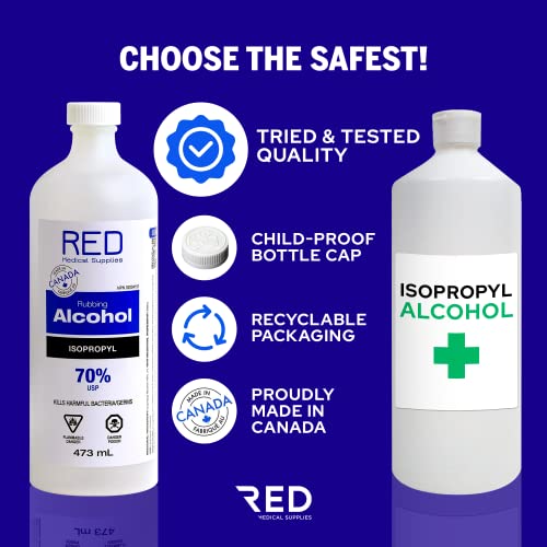 2 Bottles Isopropyl Alcohol 70 Percent Sterilization Solution 473mL (IPA) - Image 2