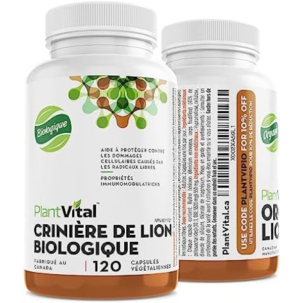 PlantVital Lions Mane Supplement - Lions Mane Mushroom Capsules- Lion Mane - Image 8
