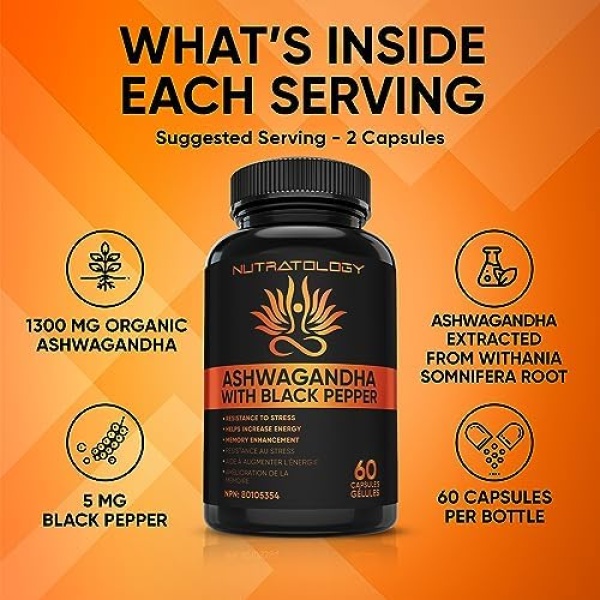Organic Ashwagandha With Black Pepper For Improved Absorption. Resistant - Image 2