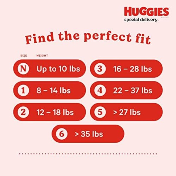 Huggies Special Delivery Hypoallergenic Baby Diapers Size 3 (16-28 lbs), 156 Ct, - Image 9