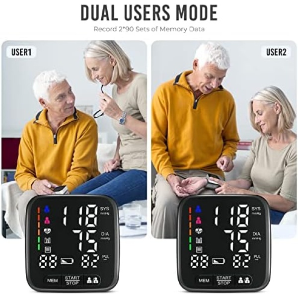 Wrist Blood Pressure Monitor, Tovendor Home Automatic Blood Pressure Cuff Wrist - Image 2