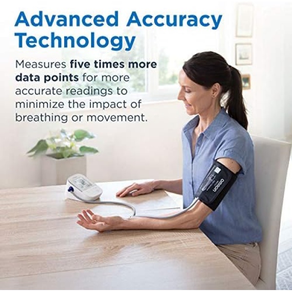 OMRON Silver Blood Pressure Monitor, Upper Arm Cuff, Digital Bluetooth Blood - Image 4