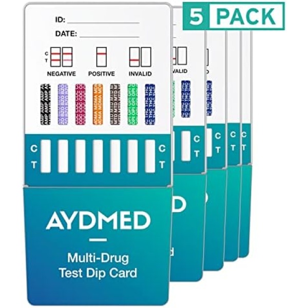 5 x Aydmed Professional 7-in-1 Rapid Drug Test Dip Cards Kit for Urine, Cocaine - Image 9