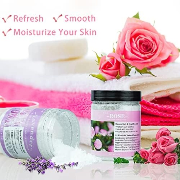Bath Salts for Soaking, Bath Salts Gifts Set for Women, Refresh, Smooth - Image 2