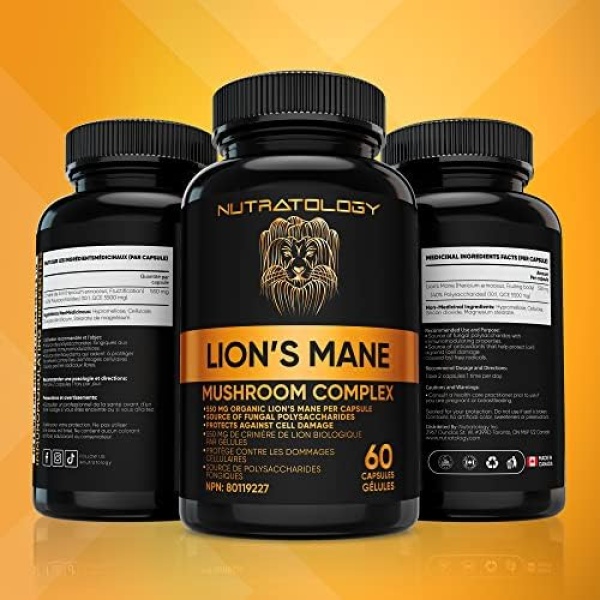 Organic Lion's Mane Mushroom Capsules - Nootropic Mushroom Supplements - Image 4