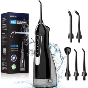 Water Dental Flosser Picks for Teeth: COSLUS 300ML Professional Water Irrigador