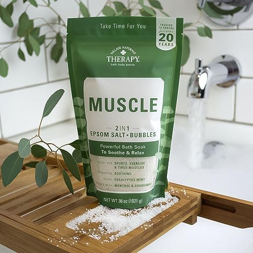 Village Naturals Therapy, Foaming Epsom Soak, Aches & Pains Muscle Relief - Image 7