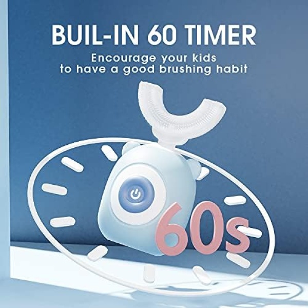 lululike Kids Electric Toothbrush, U Shaped Toddler Electric Toothbrush - Image 5