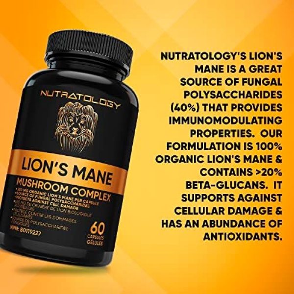 Organic Lion's Mane Mushroom Capsules - Nootropic Mushroom Supplements - Image 7