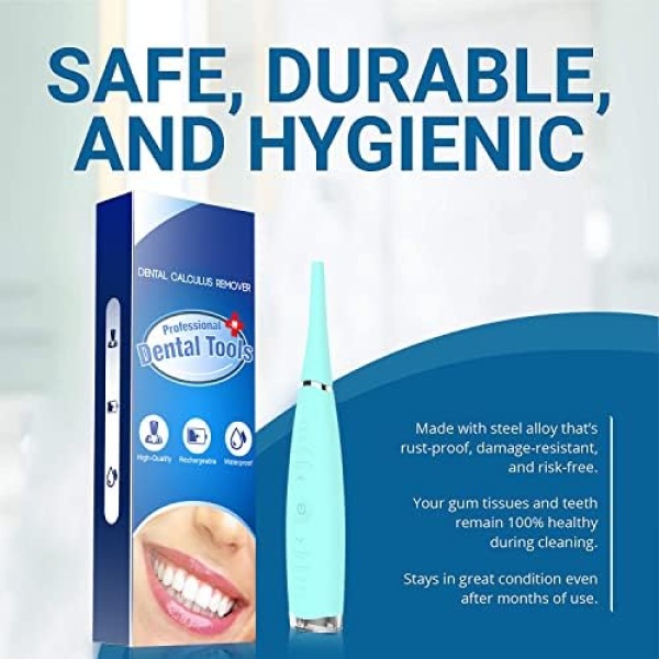Teeth Cleaner Teeth Cleaning Kit : 5 Modes Teeth Cleaning Tools Rechargeable & - Image 2