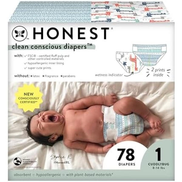 The Honest Company Clean Conscious Diapers | Plant-Based, Sustainable | Dots &