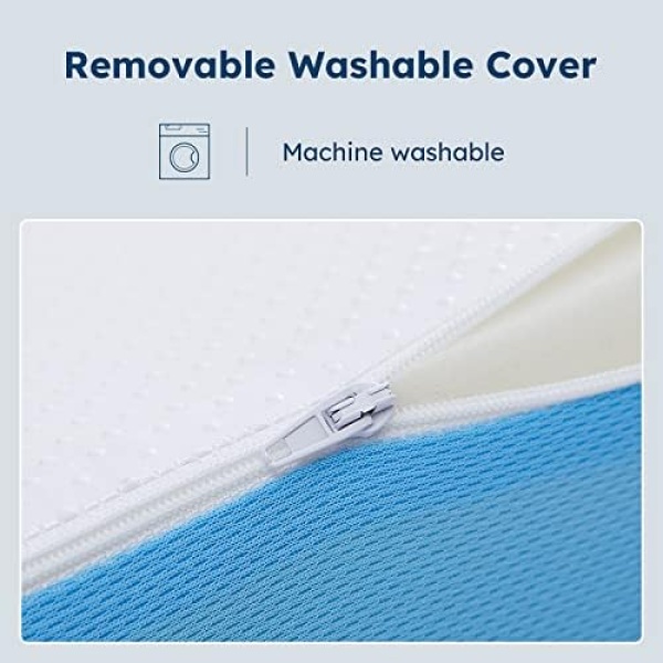 7.5" Wedge Pillow for Sleeping: Bed Wedge After Surgery, Cooling Memory Foam - Image 6