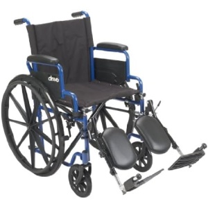 Drive Medical BLS18FBD-ELR Blue Streak Lightweight Wheelchair