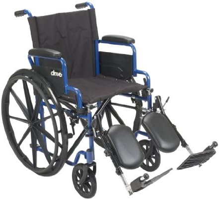 Drive Medical BLS18FBD-ELR Blue Streak Lightweight Wheelchair