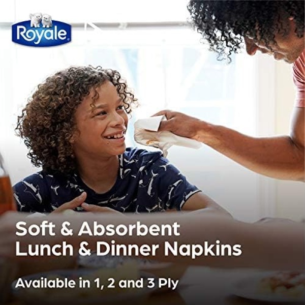 Royale, Dinner Napkins, 3 ply, 75 Paper Napkins (63435-73017-5) - Image 5