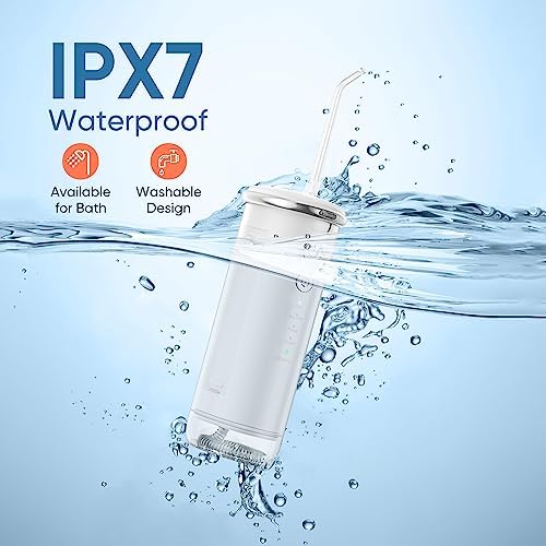 Water Dental Flosser for Teeth- Cordless Oral Irrigator with Stepless Pressure - Image 8