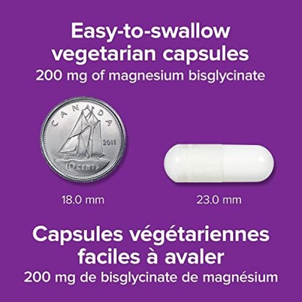Webber Naturals Magnesium Bisglycinate 200 mg, 120 Capsules, Supports Bone - Image 6