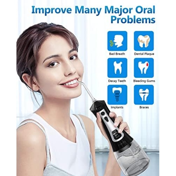Skeufy Water Flosser for Teeth Cleaner, DIY Setup and 5 Cleaning Modes 6 Jet - Image 7