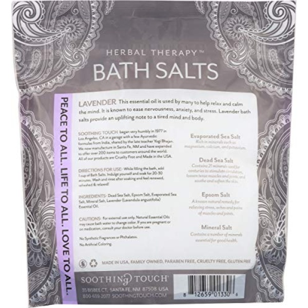Soothing Touch Lavender Bath Salts Pouch, 32 oz - Image 2