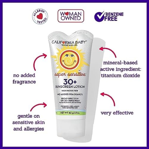 California Baby Super Sensitive SPF 30+ Sunscreen | Broad Spectrum - Image 3