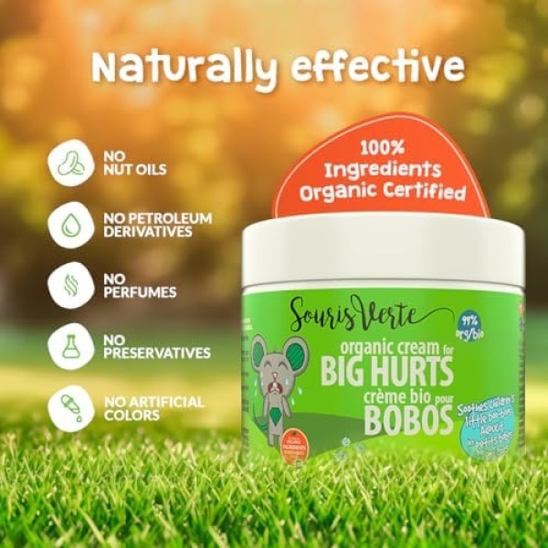 Souris Verte Organic Boo Boo Healing & Diaper Rash Cream – Made in Canada – - Image 2
