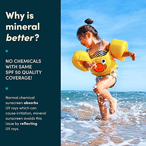 Bada Boom Mineral Translucent Sunscreen Powder, Brush on SPF 50 for Kids - Image 3