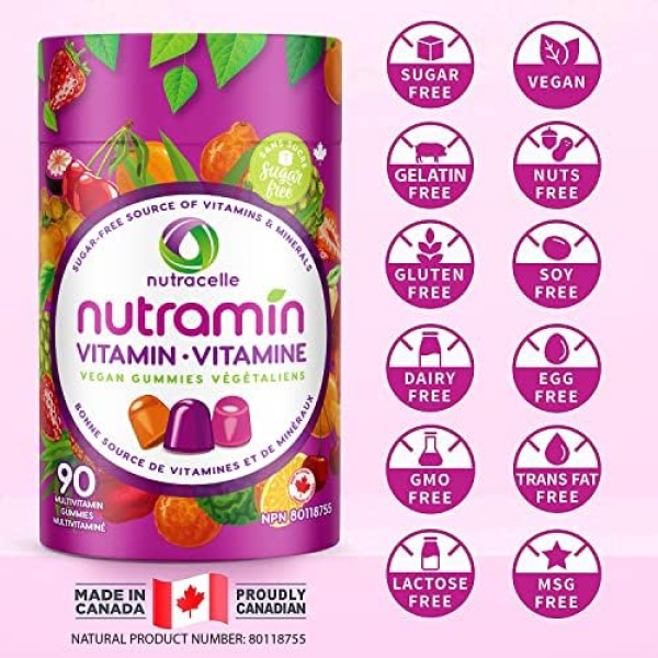 NUTRACELLE NUTRAMIN Daily Vegan Keto Multivitamin Gummies Vitamin C, D2 - Image 7