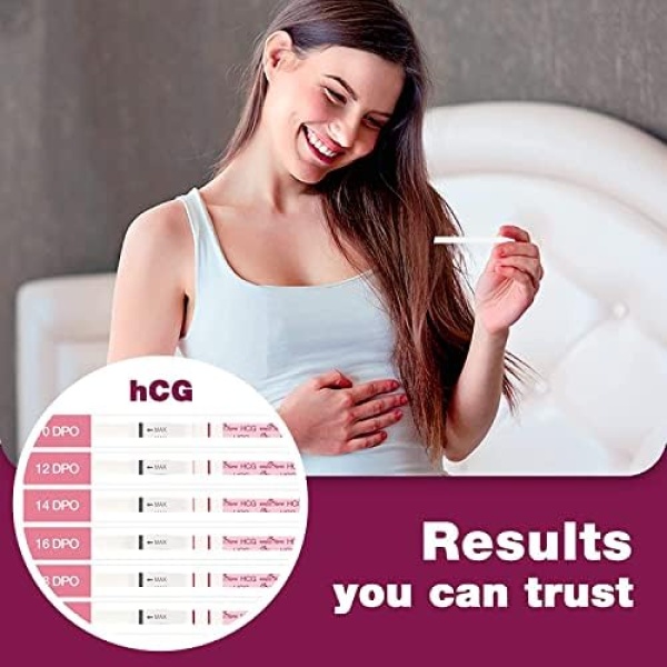 Easy@Home 20 x Pregnancy Test Strips for Early Detection 10 MIU/ml - Image 3