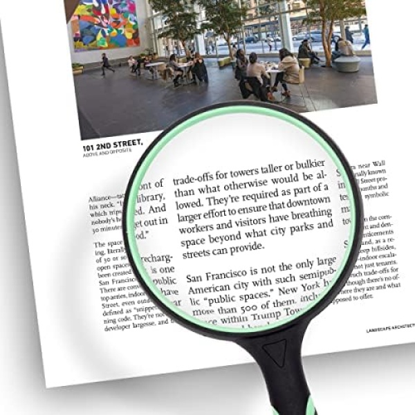 Large Magnifying Glass 10X Handheld Reading Magnifier for Seniors & Kids - Image 3