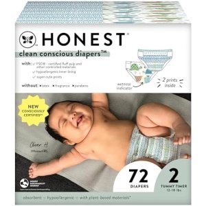 The Honest Company Clean Conscious Diapers | Plant-Based, Sustainable | Turtle