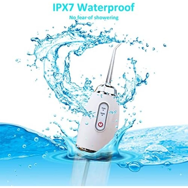 EXBEPE Cordless Water Flosser Pick Powerful Teeth Cleaner Rechargeable Dental - Image 4