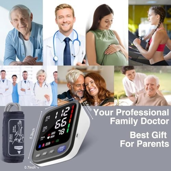 Blood Pressure Machine,Automatic Digital Upper Arm Blood Pressure Monitor with - Image 6