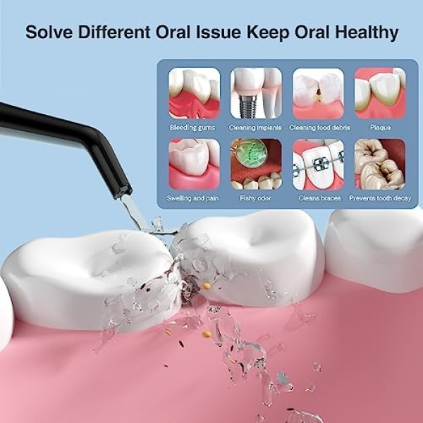 Water Flosser Teeth Cleaner-TOUCHBeauty Full Oral Care Kit, Rechargeable Water - Image 7