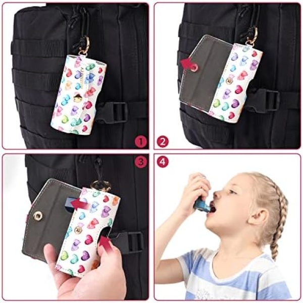 MGZNMTY Asthma Inhaler Holder Case, Storage and Travel Handy Inhaler Bag - Image 7